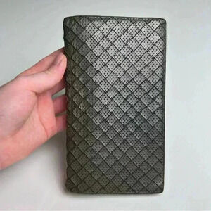 Rare Bottega Veneta Perforated Long Wallet